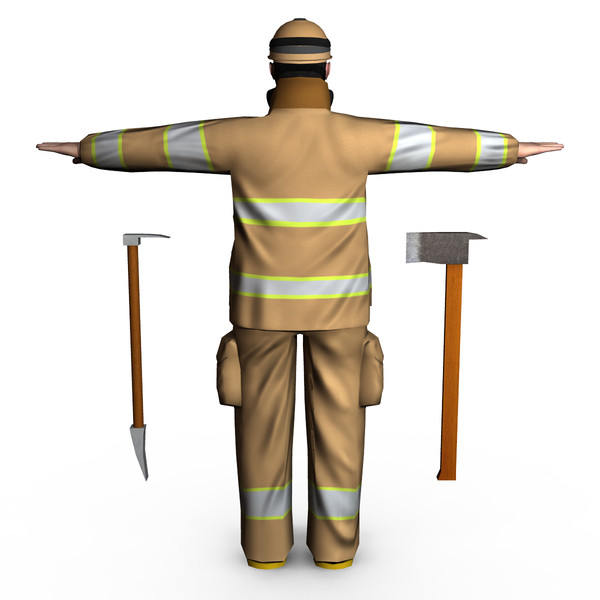 3d fireman 01 - Fireman 01 by ignisfatuus
